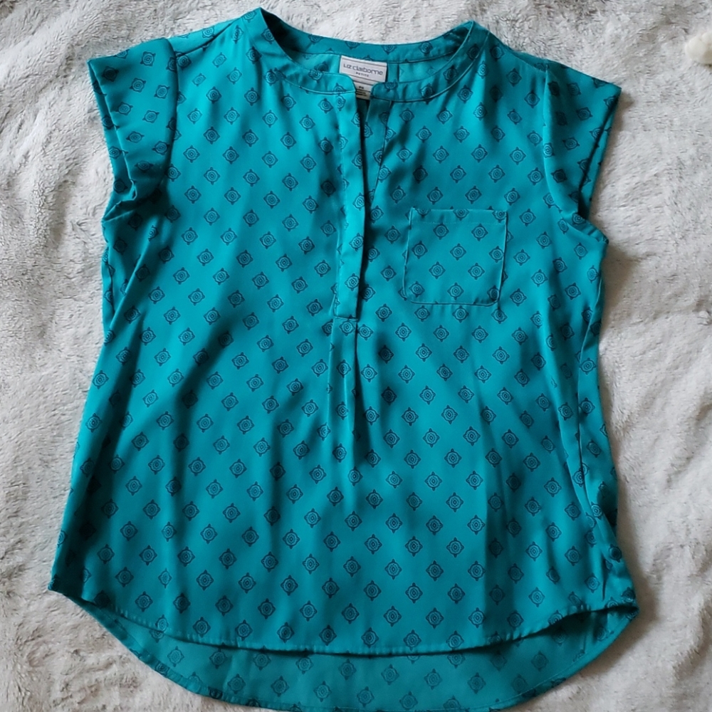 Turquoise Liz Claiborne Top